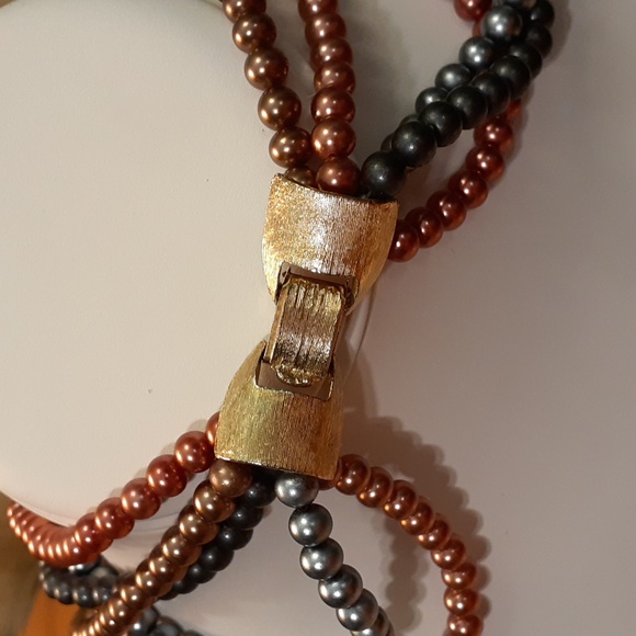 Vintage 5-Strand Pearl Necklace U144 - Picture 8 of 14